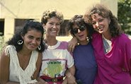 photo of four casually dressed Cuban American women