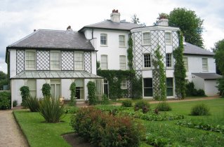 Photograph of Down House from the back garden